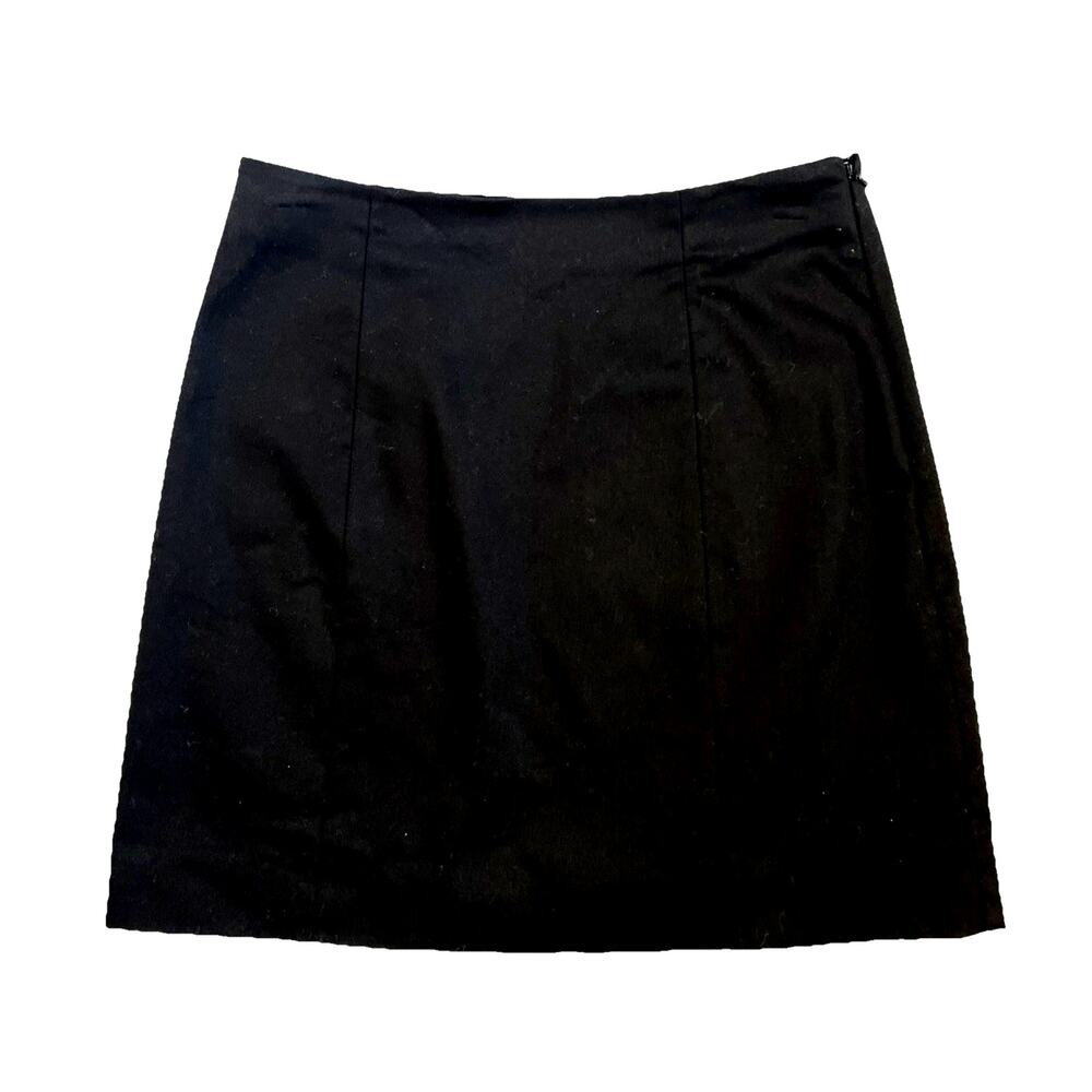 Favorite Daughter Black Mini Skirt Size 4 Lined Side Zip Quiet Luxury Career